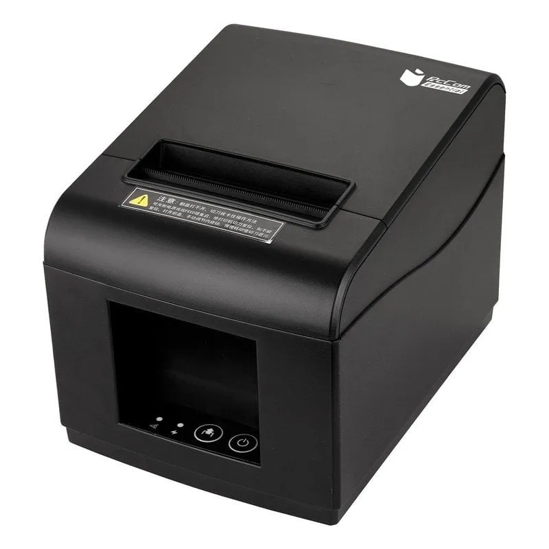 Stampante Scontrini PcCom Essential 80 mm USB WIFI Nera Compatta - immagine 1