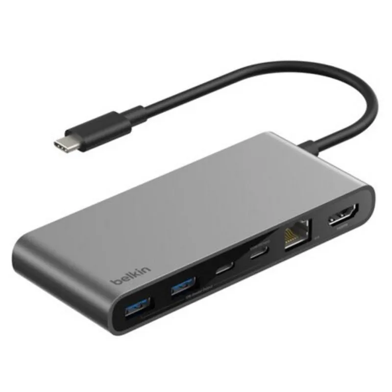 Hub Belkin 8 porte 10 Gbps modello INC024HQSGY HDMI Ethernet 2.5G SD - immagine 1
