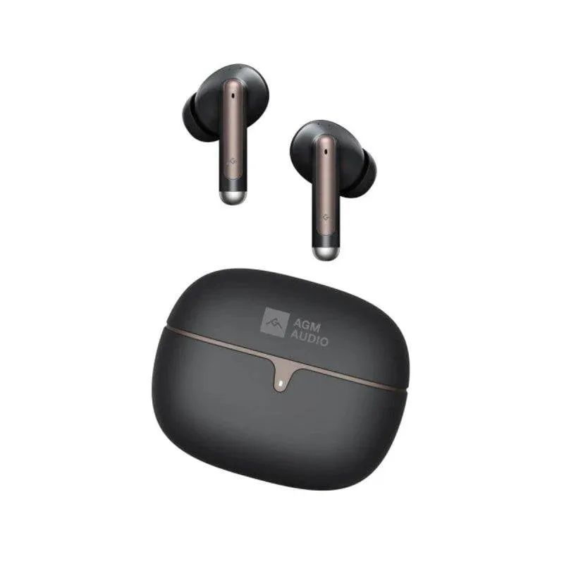 Auricolari AGM Buds 5 wireless Bluetooth con Cancellazione Rumore Neri - immagine 1