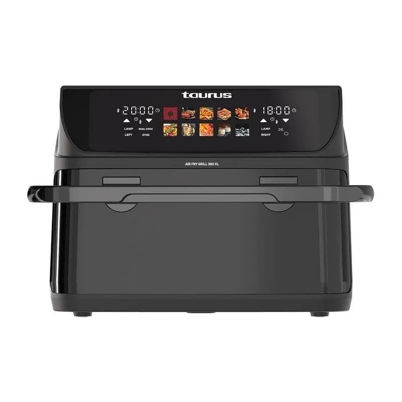 Friggitrice ad Aria Taurus Grill 360 XL con Finestra 10 L 2800 W Dual Cook - immagine 1