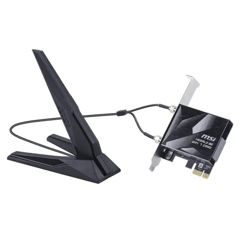 Tarjeta de Red MSI Herald BE9400 PCI Express 5764 Mbit/s Wi-Fi 7 Bluetooth 5.4 - immagine 1