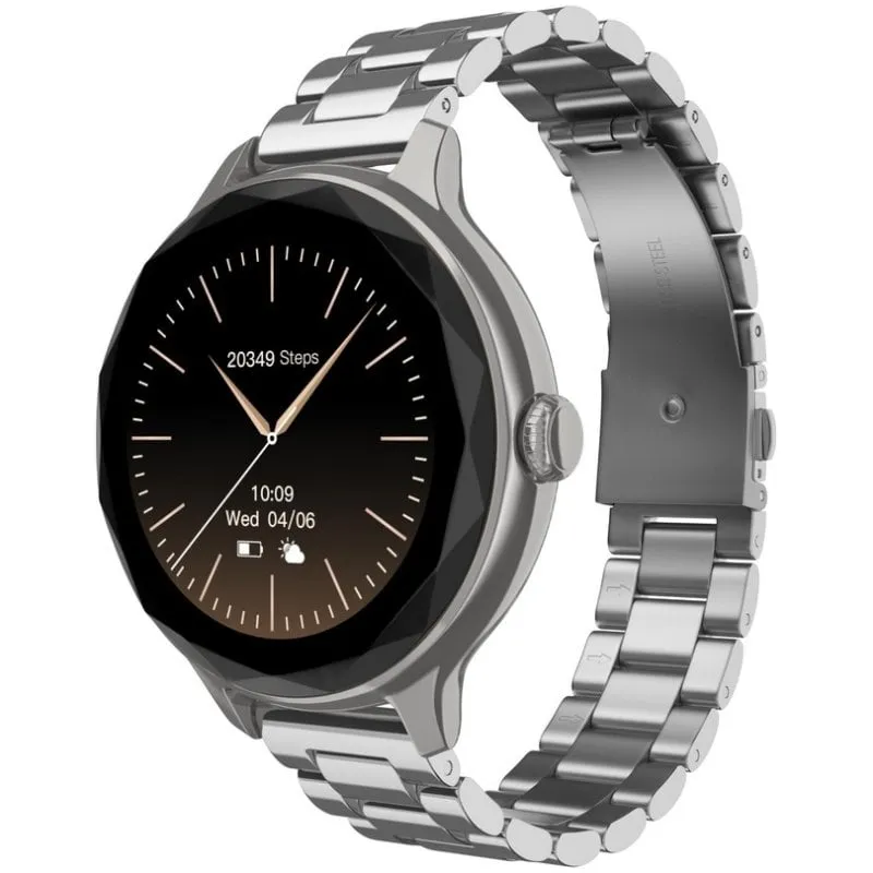 Noise Diva Bluetooth Smartwatch Argento Metallic Monitoraggio Salute Notifiche Smartphone - immagine 1