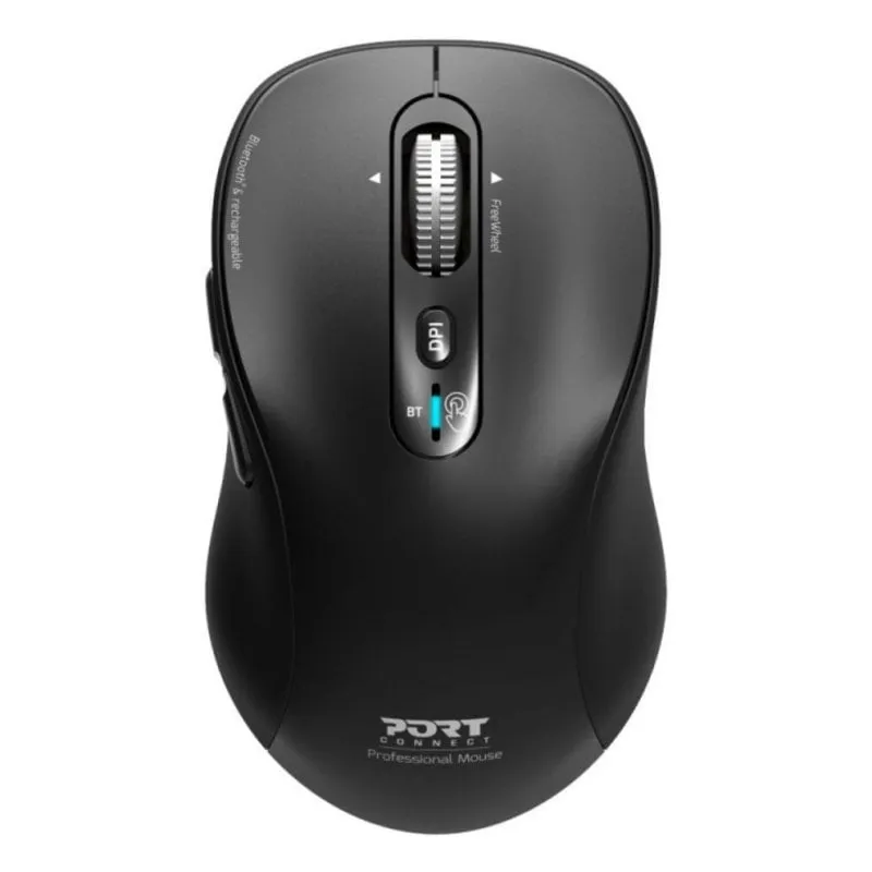 Ratón PORT DESIGNS 900720 Bluetooth 3200DPI Nero Ricaricabile Multidispositivo - immagine 1