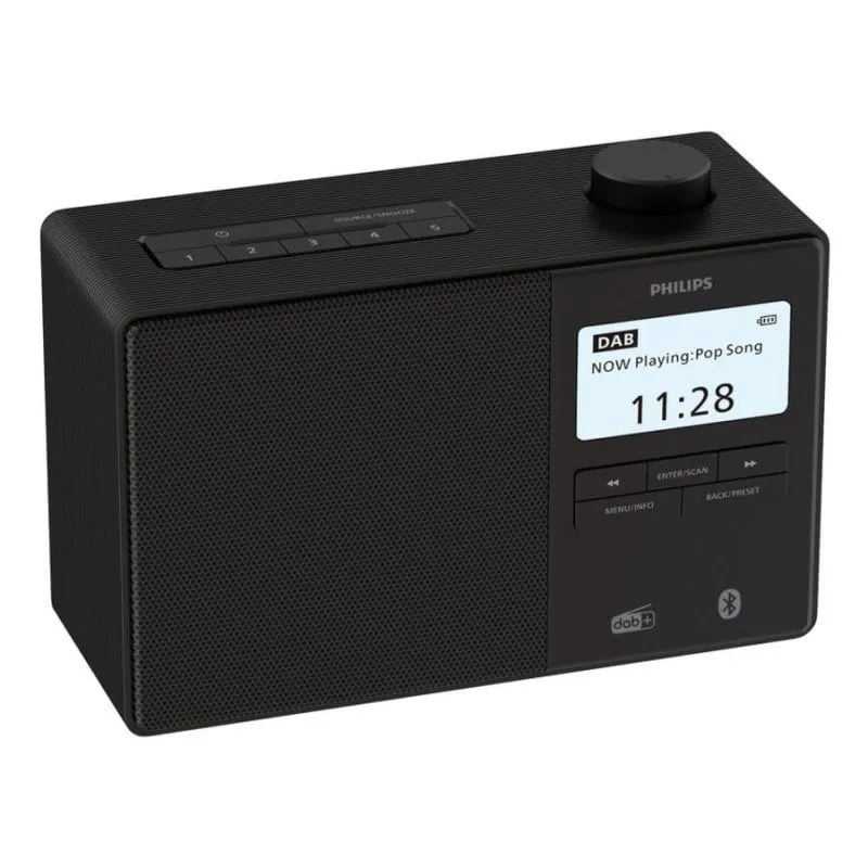 Radio Philips TAR5600/00 Bluetooth DAB+ FM Sveglia 10 W Nero - immagine 1