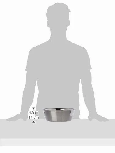 Kerbl Pet Ciotola per Cibo, Ciotola per Acqua, Ciotola per Cani, Ciotola per Gatti, 4000 ml, in Acciaio Inox, per Cani e Gatti, antiruggine, Lavabile in lavastoviglie - immagine 2