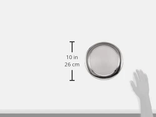 Kerbl Pet Ciotola in acciaio inox, rotonda, argento/nero, Ø24x7 cm, 2800 ml, acciaio inox, antiscivolo - immagine 3