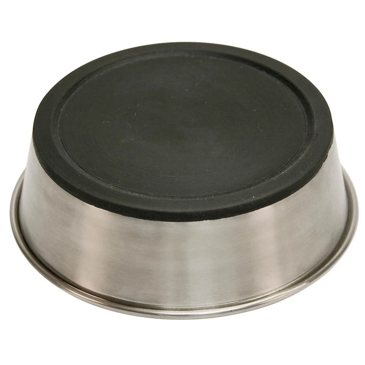 Kerbl Pet Ciotola in acciaio inox, rotonda, argento/nero, Ø24x7 cm, 2800 ml, acciaio inox, antiscivolo - immagine 5