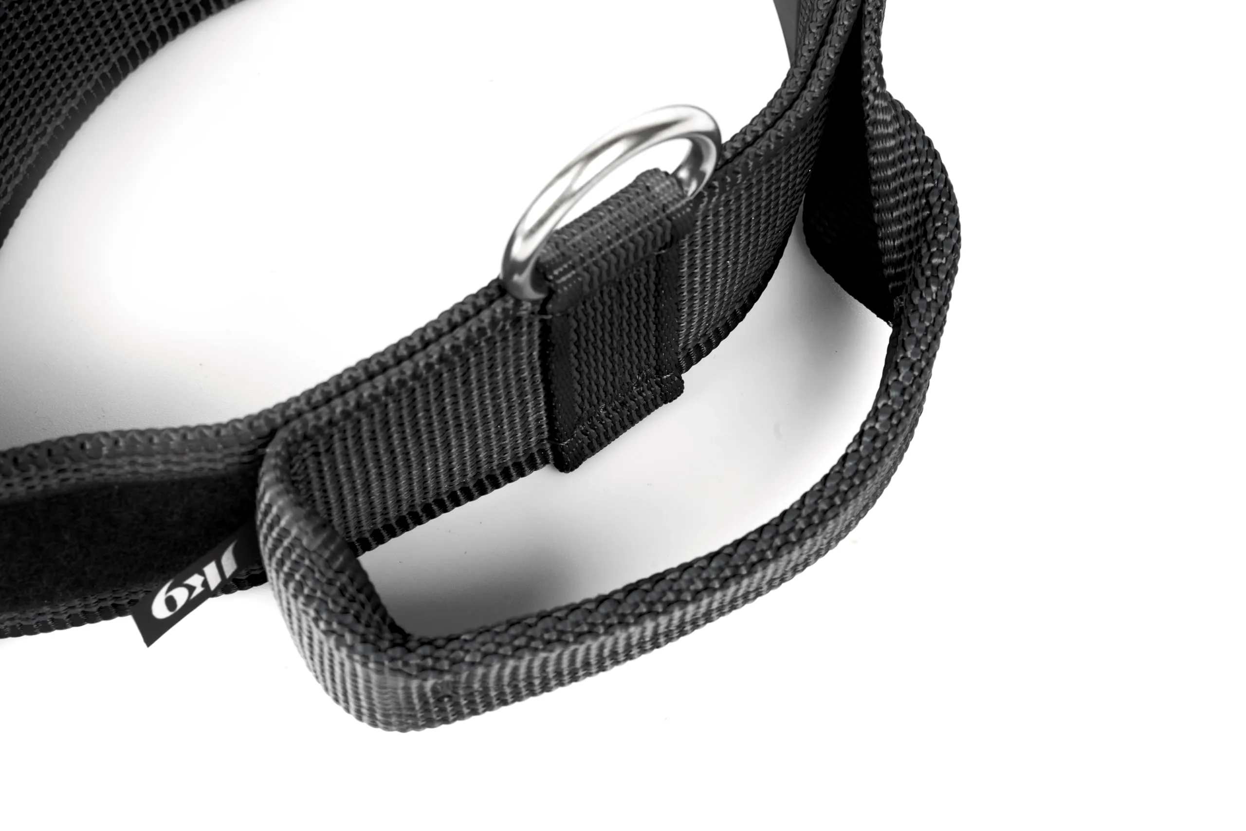 Collare K9 serie Color & Grey con manico richiudibile, 40 mm x 38-53 cm, nero-grigio - immagine 4