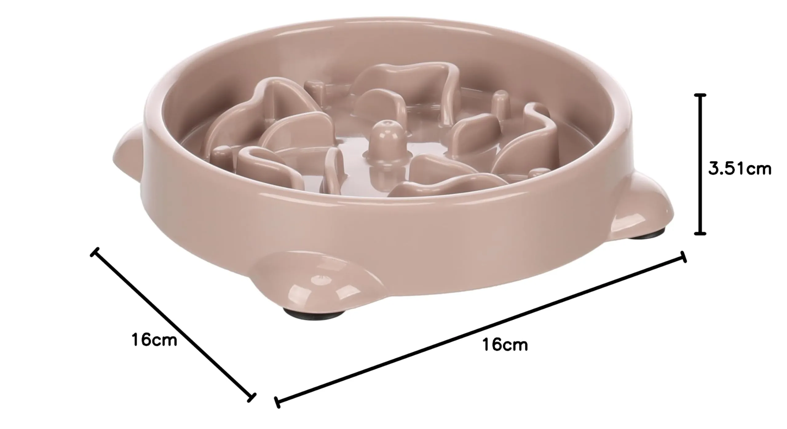 Flamingo Ciotola per Cani Anti Ingozzamento Bini 0.3L - 16x3,5cm - per cani di piccola taglia - Ciotola per alimentazione lenta - Favorisce un'alimentazione e una digestione lenta - immagine 8