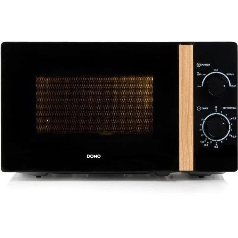Microonde Domo DO2820 20L 700W Scongelamento Timer Finitura Legno - immagine 1