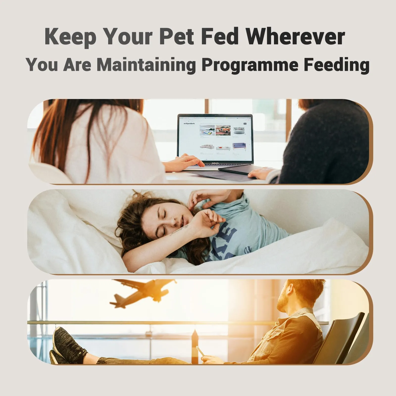 IMIPAW Distributore Automatico Cibo Gatti con 2 Ciotole, Dispenser Cibo - immagine 7