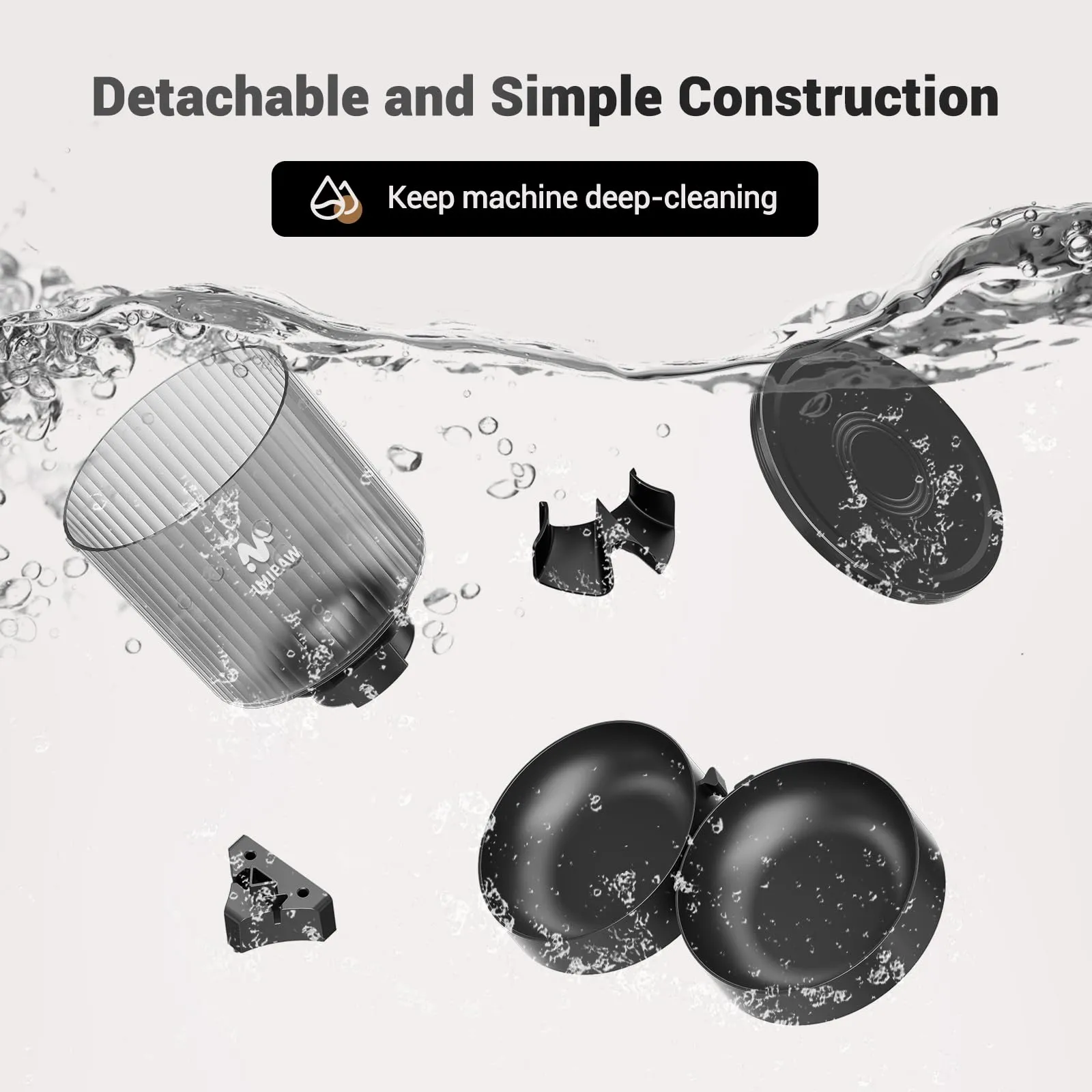 IMIPAW Distributore Automatico Cibo Gatti con 2 Ciotole, Dispenser Cibo - immagine 8