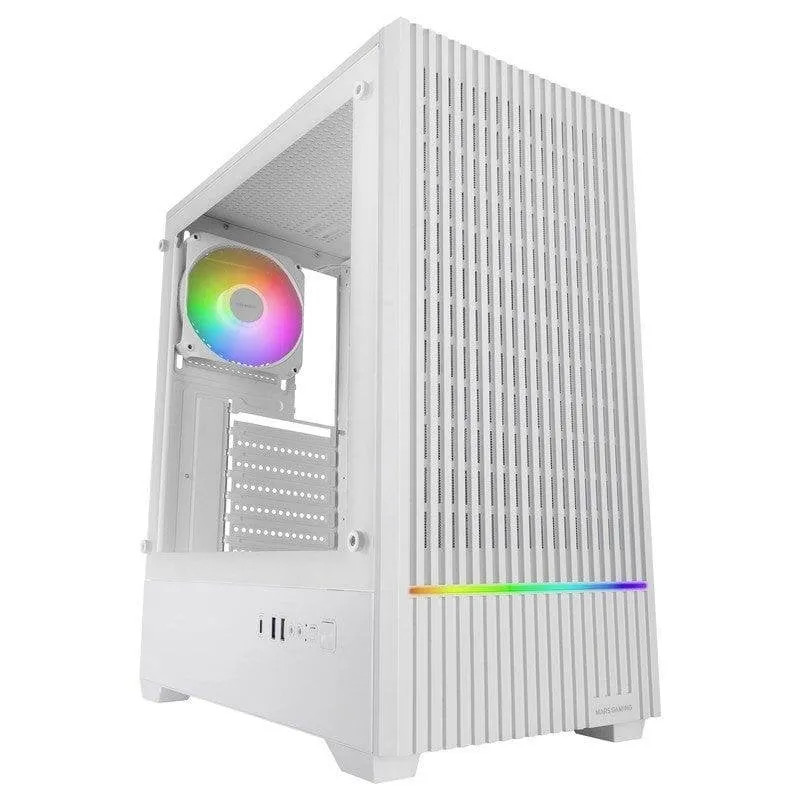 Case PC Mars Gaming MC-Quantum ATX Mesh Vetro Temperato 4x 120mm Bianco - immagine 1