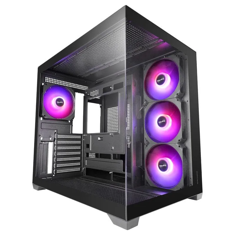 Case ATX Mars Gaming MCV5 Vetro Temperato 4x Ventole ARGB Nero - immagine 1