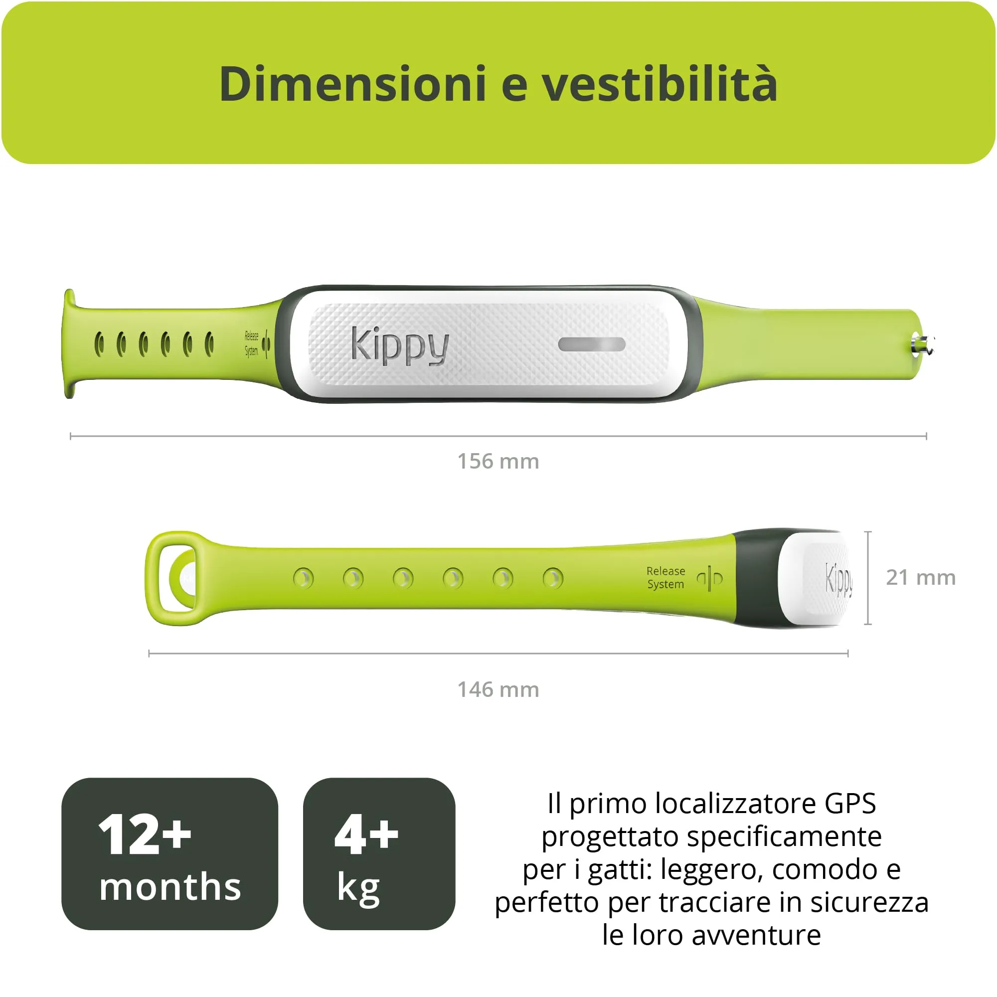 Kippy Cat V2 - Collare GPS per Gatti - Localizzatore e Tracker di Salute e Attività con Sistema Antistrozzo - Crea Confini Virtuali - immagine 6