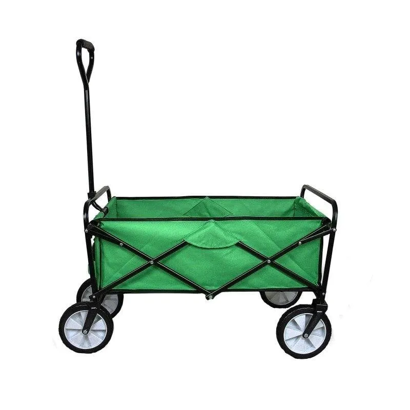Carrello da Giardino MonsterShop Pieghevole 120 kg Telo Impermeabile Acciaio - immagine 1
