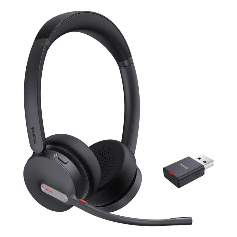Auricolari Yealink WH64 Hybrid Dual UC wireless DECT Bluetooth Ufficio ANC Nero - immagine 1