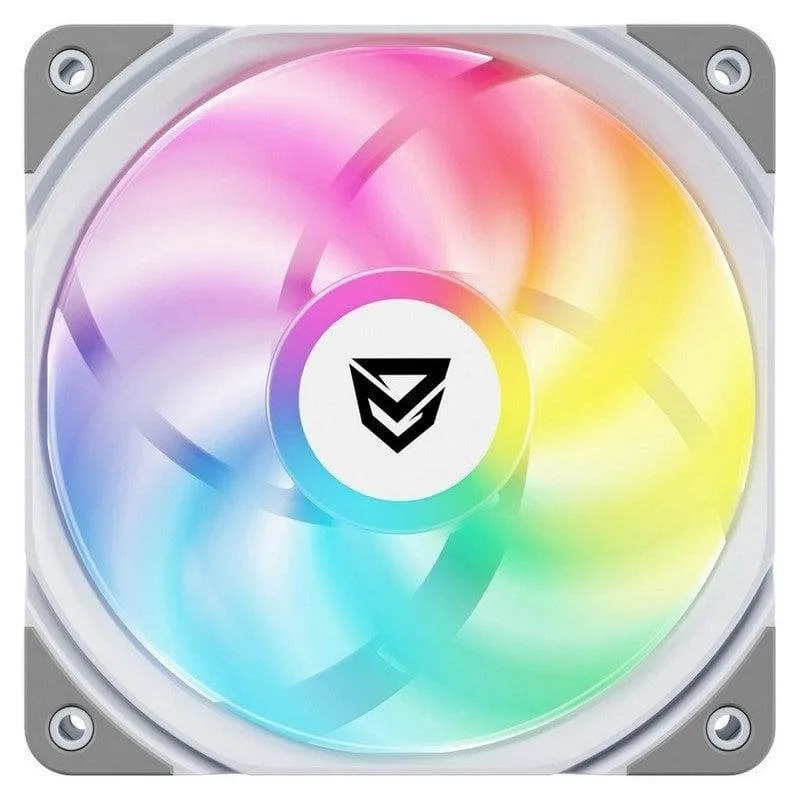 Ventilatore supplementare Nfortec Koit 120mm PWM 1700RPM ARGB bianco silenzioso - immagine 1