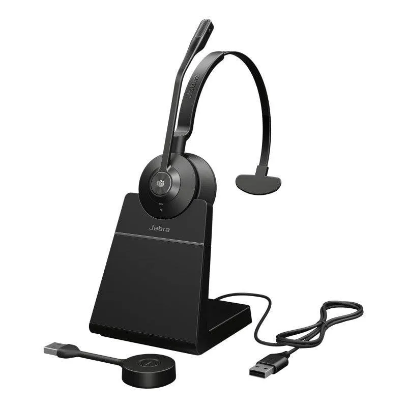 Auricolari Jabra Engage 55 SE Mono wireless DECT USB-A per ufficio con microfono e riduzione del rumore neri - immagine 1