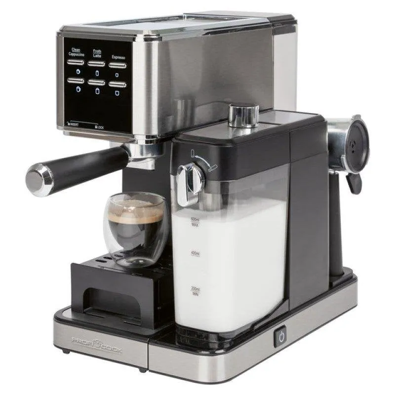 Macchina da caffè espresso ProfiCook KA 1266 1,5L 20 bar con montalatte - immagine 1