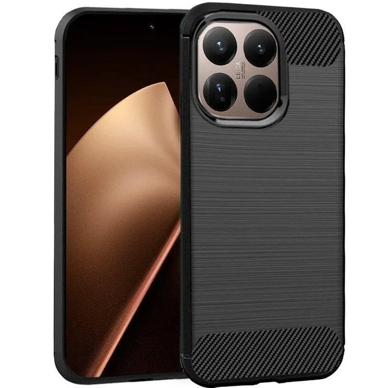 Funda per smartphone Cool Effetto Carbonio Antiurto TPU Nero per Xiaomi 15T Pro - immagine 1