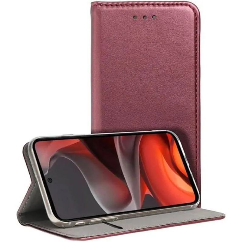 Funda per smartphone Cool Flip Cover Custodia Libro Ecopelle Viola 360° per Moto G05 G15 - immagine 1