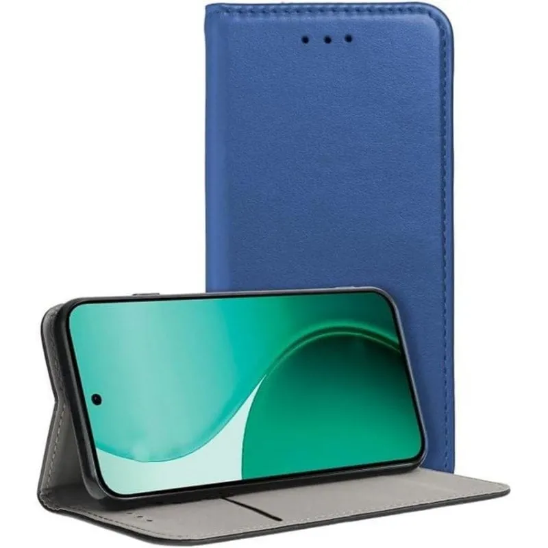 Funda per smartphone Cool Flip Cover Custodia Libro Ecopelle Blu 360° per Oppo Reno 14 5G - immagine 1