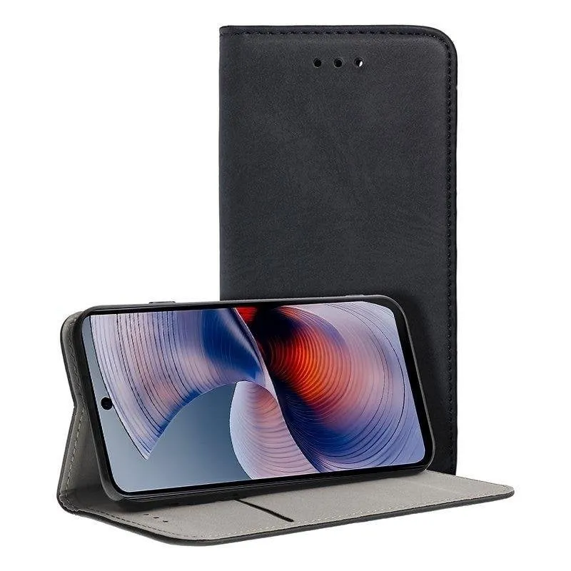 Funda per smartphone Cool Flip Cover Custodia Libro Polipiel Nera per Motorola Moto G55 5G - immagine 1
