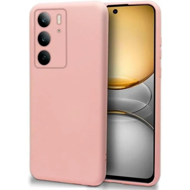Funda per smartphone Cool Carcasa Flexible Plastica Rosa Antiurto per Realme 14x 5G e C75 - immagine 1