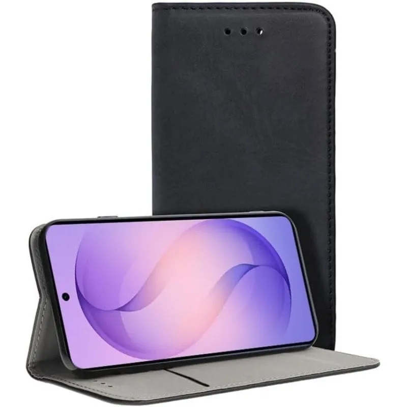 Funda per smartphone Cool Flip Cover Custodia libro Ecopelle Nera 360° per Samsung S942 Galaxy S26 - immagine 1