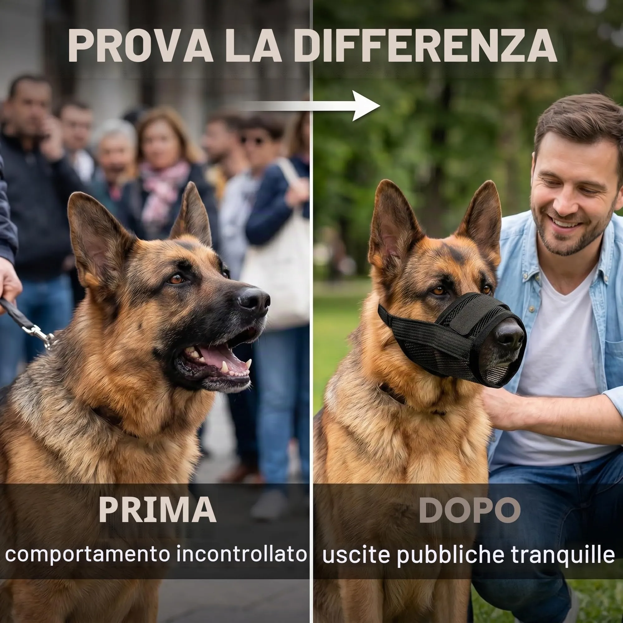 WUMZIRA Museruola Per Cani Piccola Taglia, Taglia S Regolabile In Rete Traspirante, Anti Bocconi E Anti Abbaio Per Passeggiate E Visite Veterinarie, Tessuto Morbido - immagine 5
