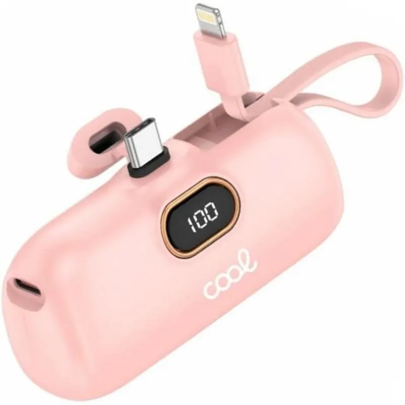 Power Bank Cool Capsule Rosa 5000 mAh LED display digitale - immagine 1