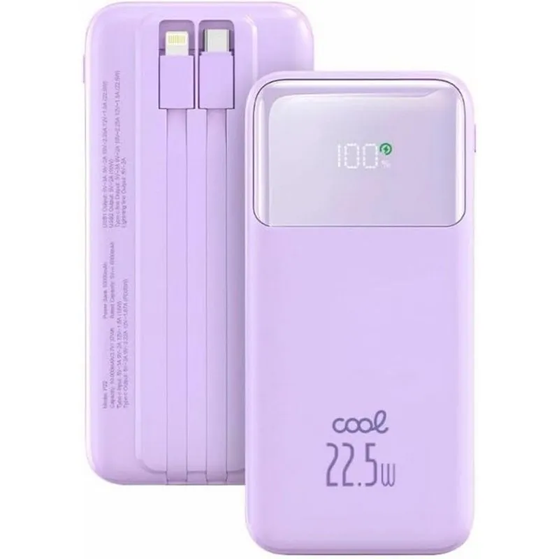 Power Bank Cool Pocket 10000 mAh 22.5W Viola Carica Rapida - immagine 1