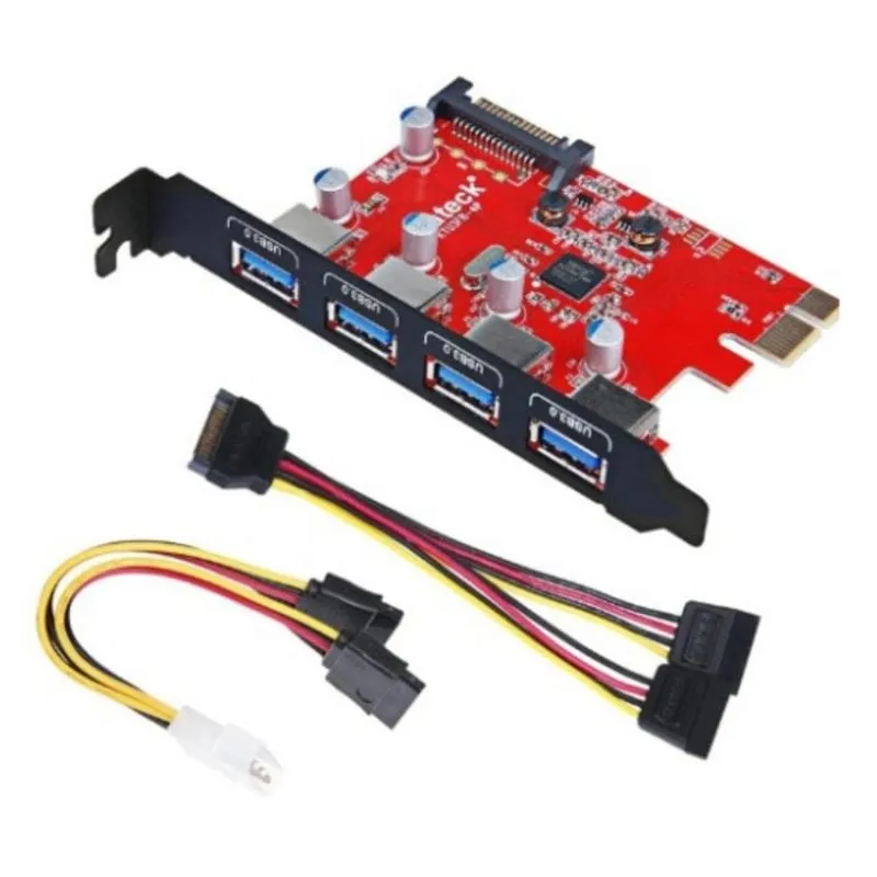 Scheda Controller Inateck KTU3FR-4P USB 3.2 Gen 1 PCI 4 Porte - immagine 1