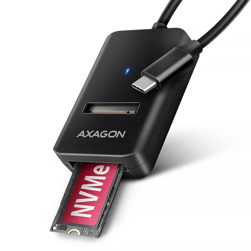 Box esterno Axagon ADM2-CM M.2 Plastica Nero USB Type-C 10 Gbit/s - immagine 1