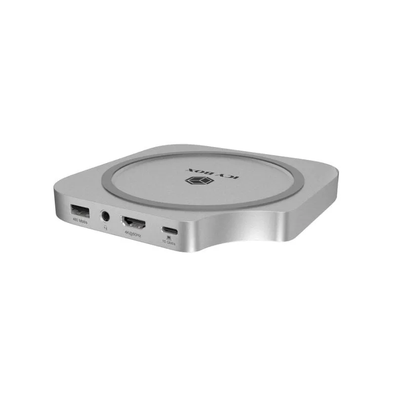 Dock Icy Box Club Dock 100 SSD M.2 4TB USB 3.2 Type-C Argento - immagine 1