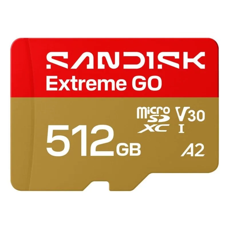 Scheda SanDisk Extreme GO 512GB UHS-I 240MB/s U3 V30 A2 - immagine 1