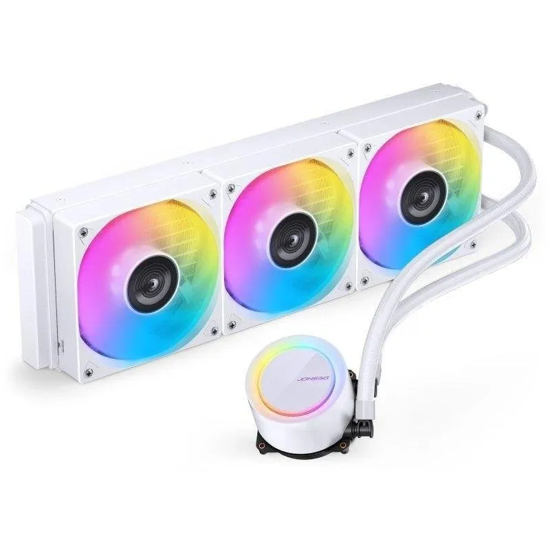 Refrigeración Líquida Jonsbo TG-360 ARGB Bianco 360mm 3 Ventole PWM LED - immagine 1