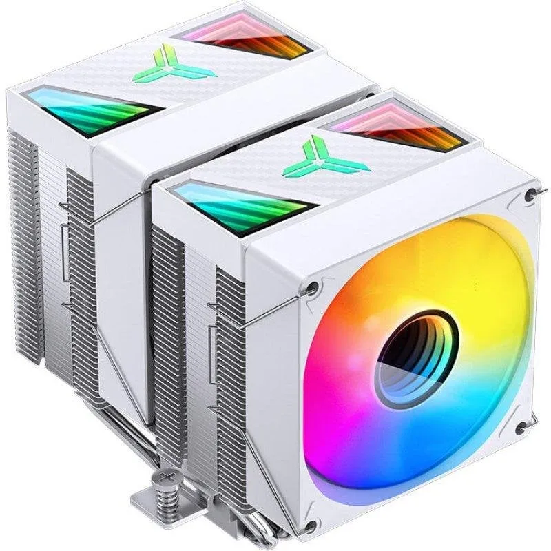 Raffreddamento Aria Jonsbo Socket Intel LGA1700 AM4 92mm CR-1400 DV2 ARGB Bianco - immagine 1