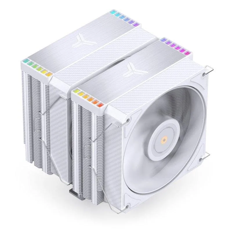 Raffreddamento Aria Jonsbo Socket Intel LGA 115X 1200 1700 1851 AMD AM4 AM5 130mm HX6280 Bianco - immagine 1