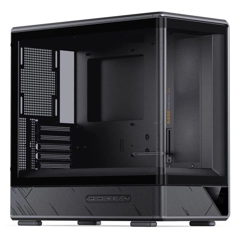 Torre Jonsbo D200 Vetro Temperato Nero Display Digitale M-ATX - immagine 1