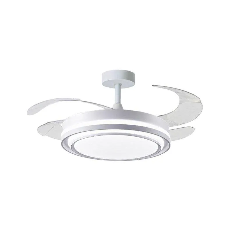 Ventilatore da soffitto Bel Air Byblos 72W LED 4 pale retrattili bianco 108cm - immagine 1