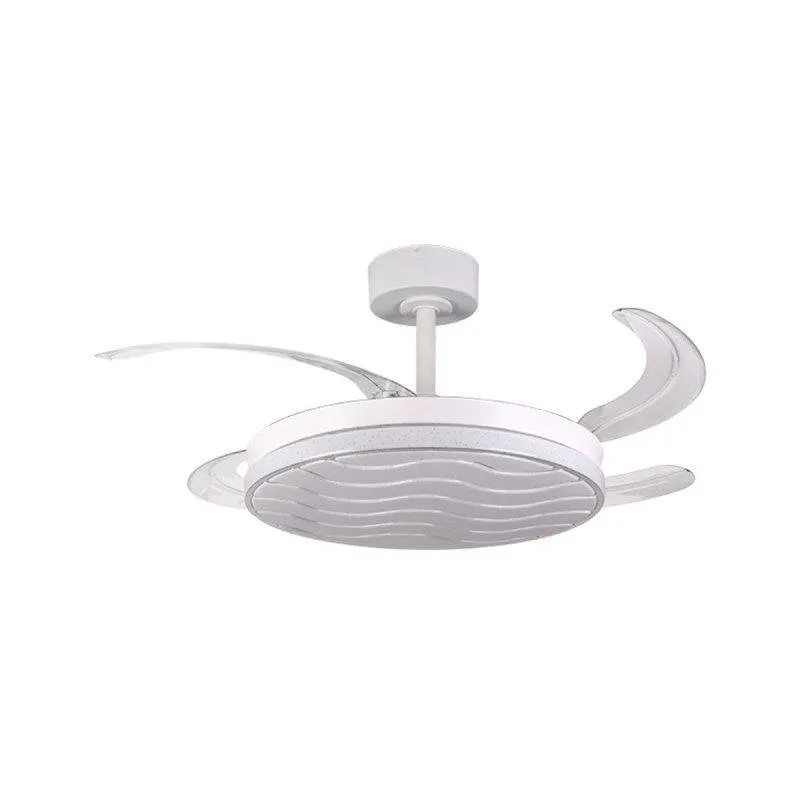 Ventilatore da soffitto Bel Air Luxor 72W 4 pale retrattili LED bianco - immagine 1