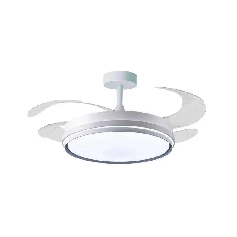 Ventilatore da soffitto Homcom Kioto 72W 4 pale retrattili LED 108 cm - immagine 1