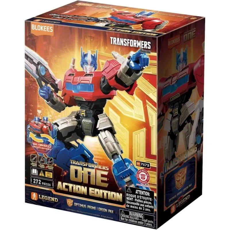 Blokees Transformers Action Edition Optimus Prime Orion Pax 71173 272 pezzi - immagine 1