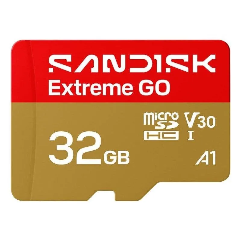 Scheda di memoria Sandisk Extreme GO 32 GB UHS-I 100 MB/s Oro Rosso - immagine 1