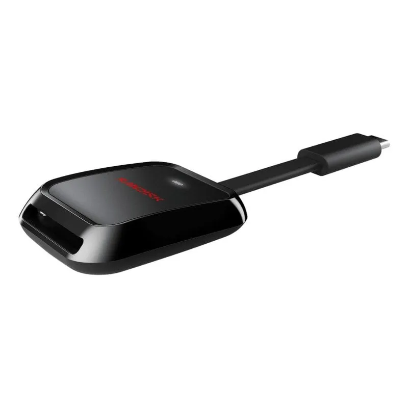 Lettore SanDisk QuickFlow USB-C SD USB 3.2 Gen 1 Nero Compatto - immagine 1