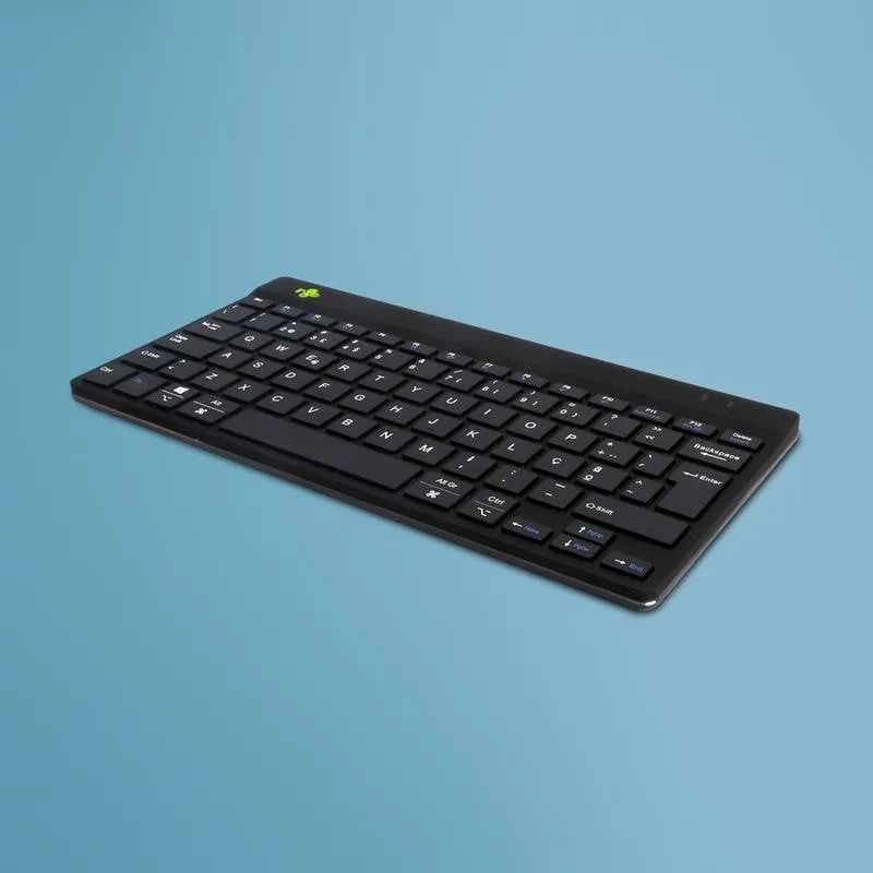 Tastiera R-Go Tools Compact Break Bluetooth ergonomica QWERTY (PT) con software pausa - immagine 1