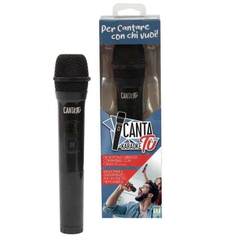 Microfono Giochi Preziosi DVM150 wireless RF per karaoke nero - immagine 1