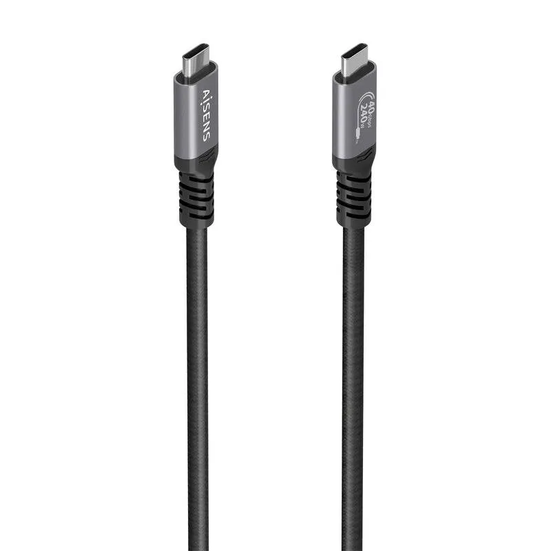 Cavo Aisens USB4 Gen3x2 40Gbps 8K 240W 1,5m Nero - immagine 1